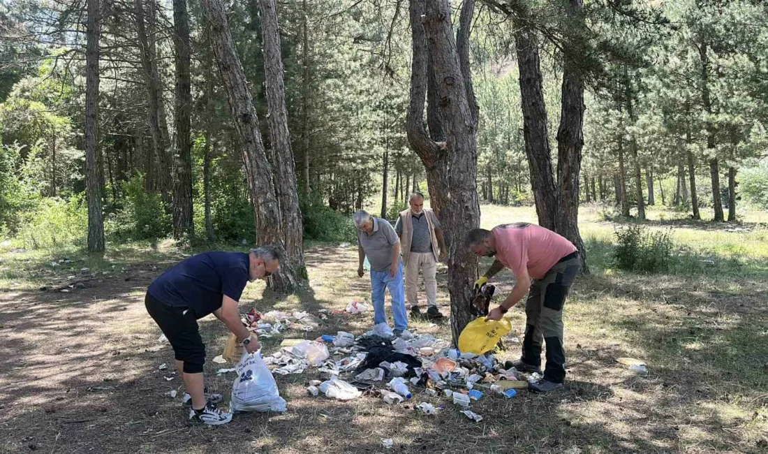 Kastamonu’nun İhsangazi ilçesinde piknikçiler tarafından ormanlara atılan ve yangınlara davetiye
