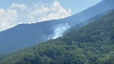 Karabük merkeze bağlı Sipahiler köyü yakınlarındaki ormanlık alanda çıkan yangına