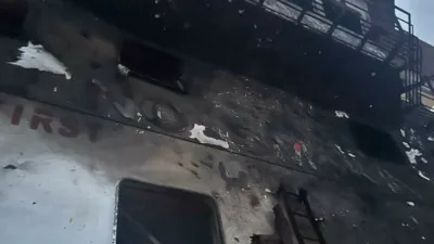 Rusya’nın Taganrog Limanı’nda gerçekleştirilen hava saldırısında isabet alan Türk bayraklı