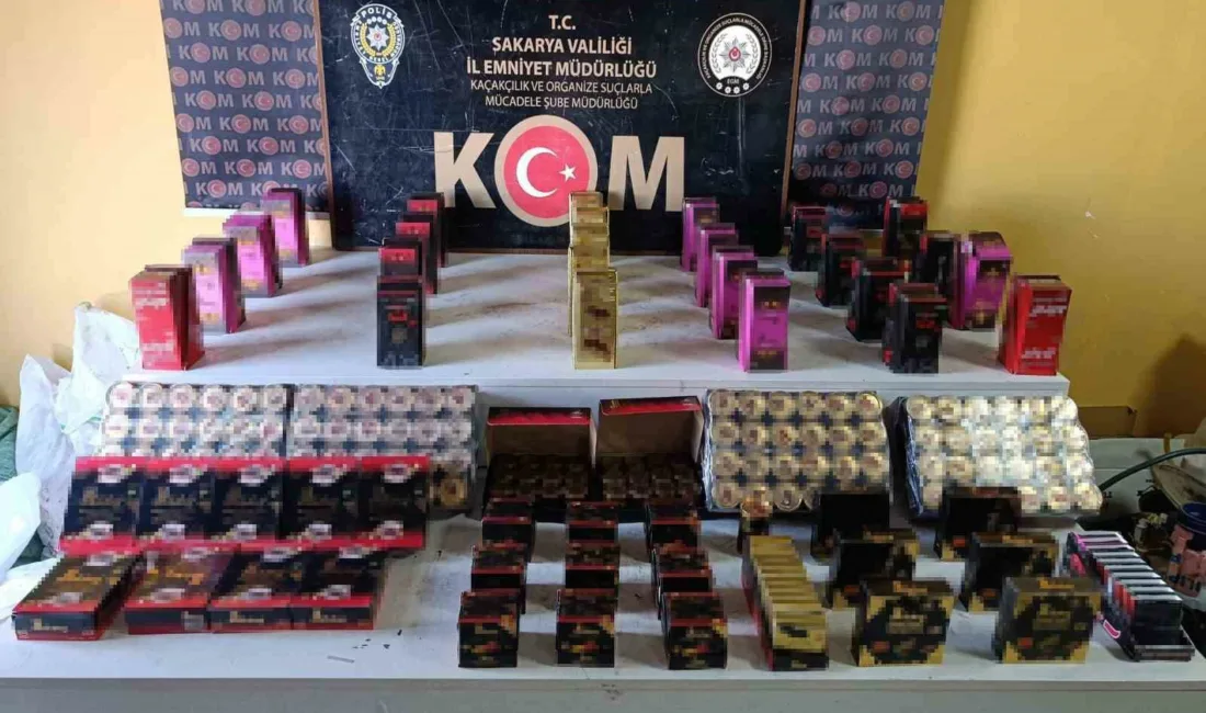 Sakarya’nın Serdivan ilçesinde polis ekiplerince bir iş yerine düzenlenen operasyonda