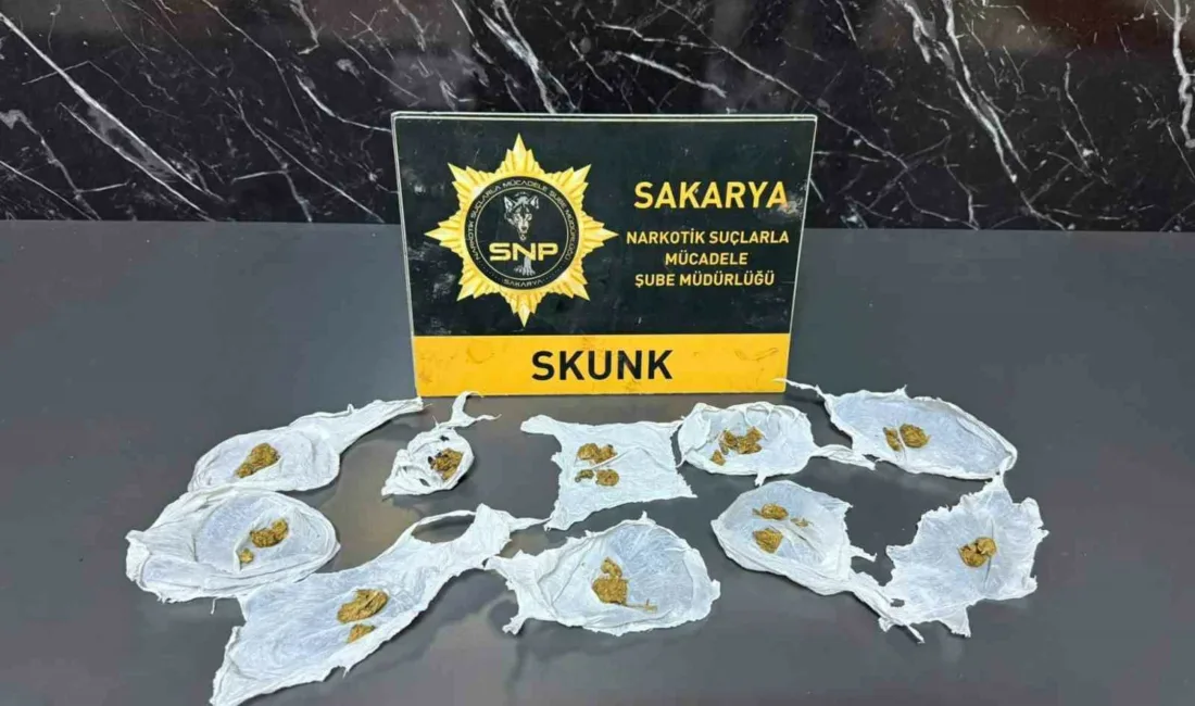 Sakarya’nın Serdivan ilçesinde polis ekiplerince düzenlenen uyuşturucu operasyonunda gözaltına alınan