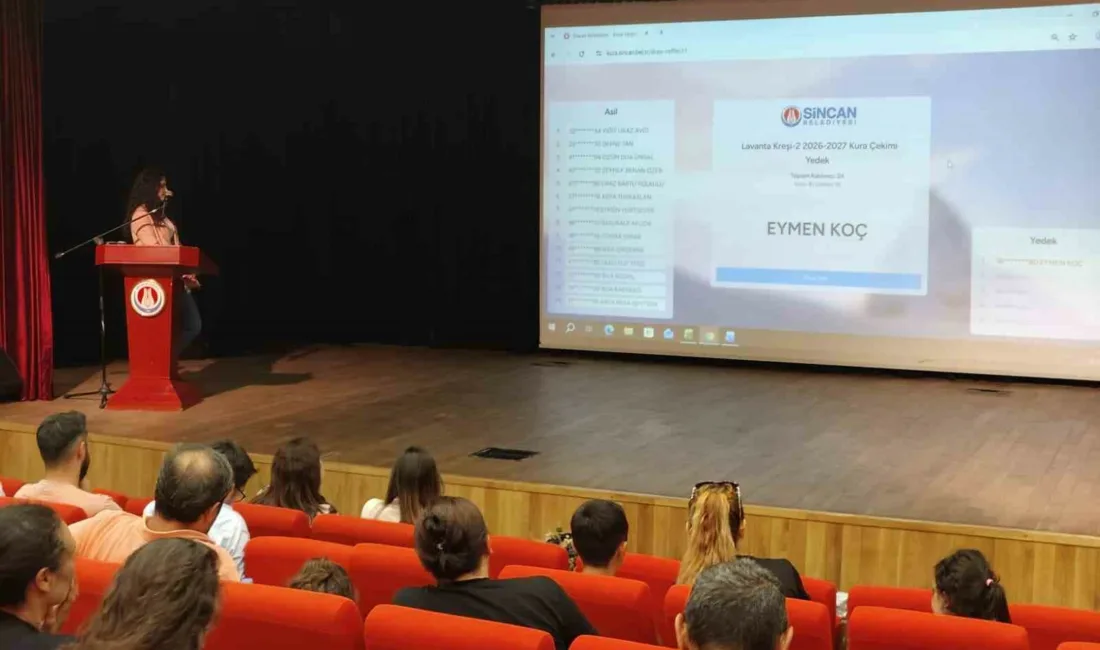 Sincan Belediyesi bünyesinde hizmet veren kreşlerde eğitim alacak öğrenciler, kura