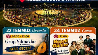 Kozlu Belediyesi tarafından düzenlenen Temmuz Ayı Yaz Etkinlikleri, müzik, sinema