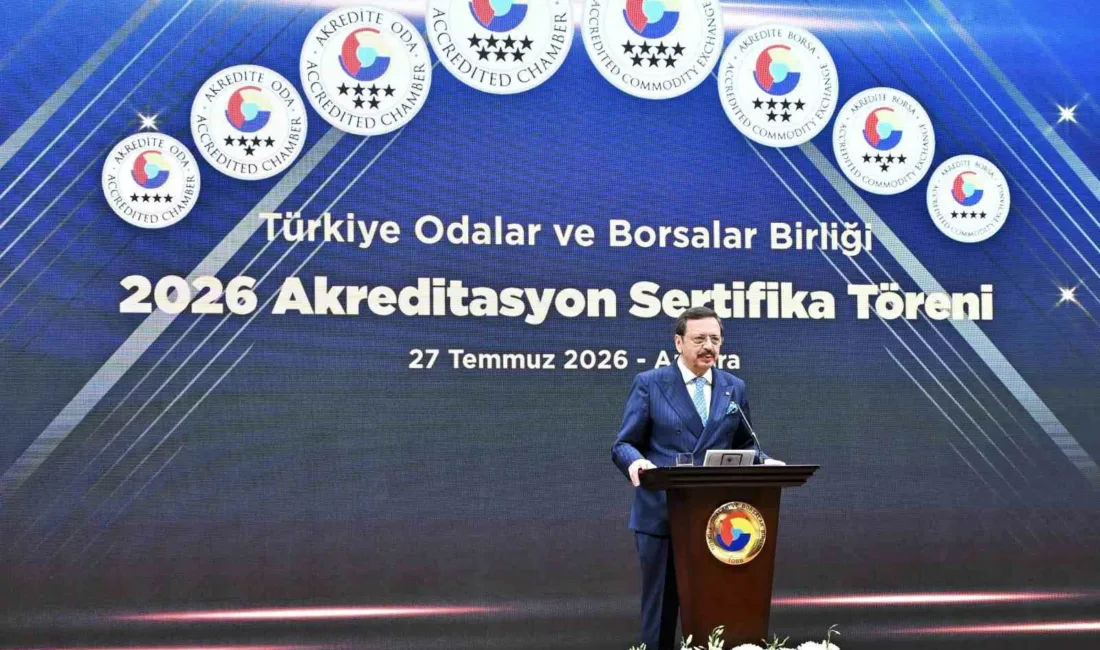 Türkiye Odalar ve Borsalar Birliği (TOBB) 2026 Akreditasyon Sertifika Töreni’nde