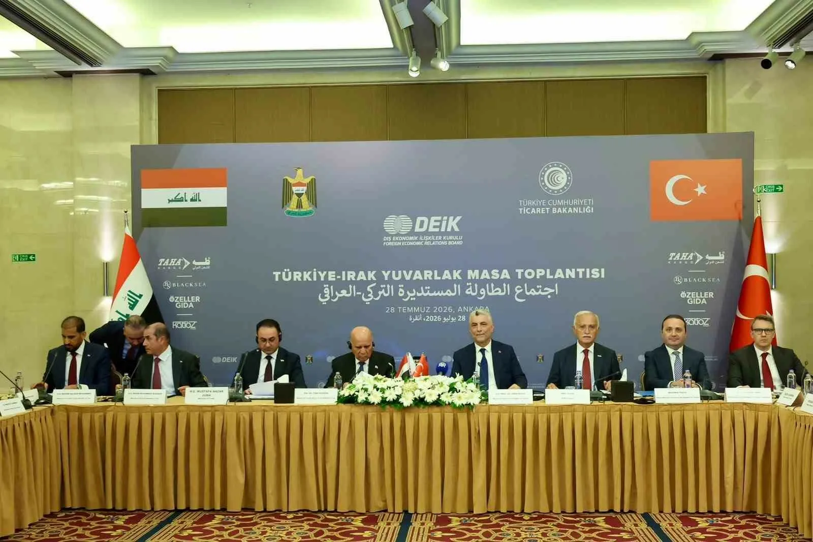 Türkiye-Irak İş İnsanları ile Yuvarlak Masa Toplantısı’nda karşılıklı yatırım imkânları,