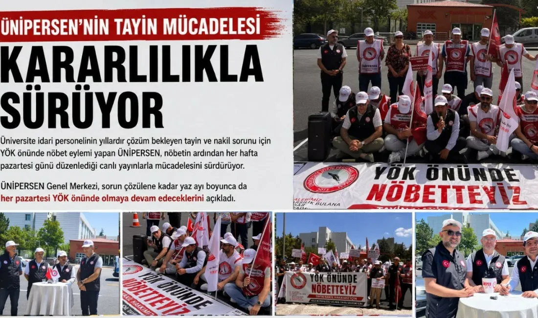 Üniversite İdari Personel Sendikası (ÜNİPERSEN), üniversitelerde görev yapan idari personelin