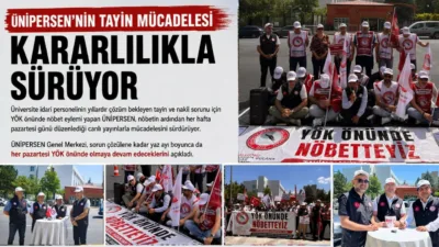 Üniversite İdari Personel Sendikası (ÜNİPERSEN), üniversitelerde görev yapan idari personelin