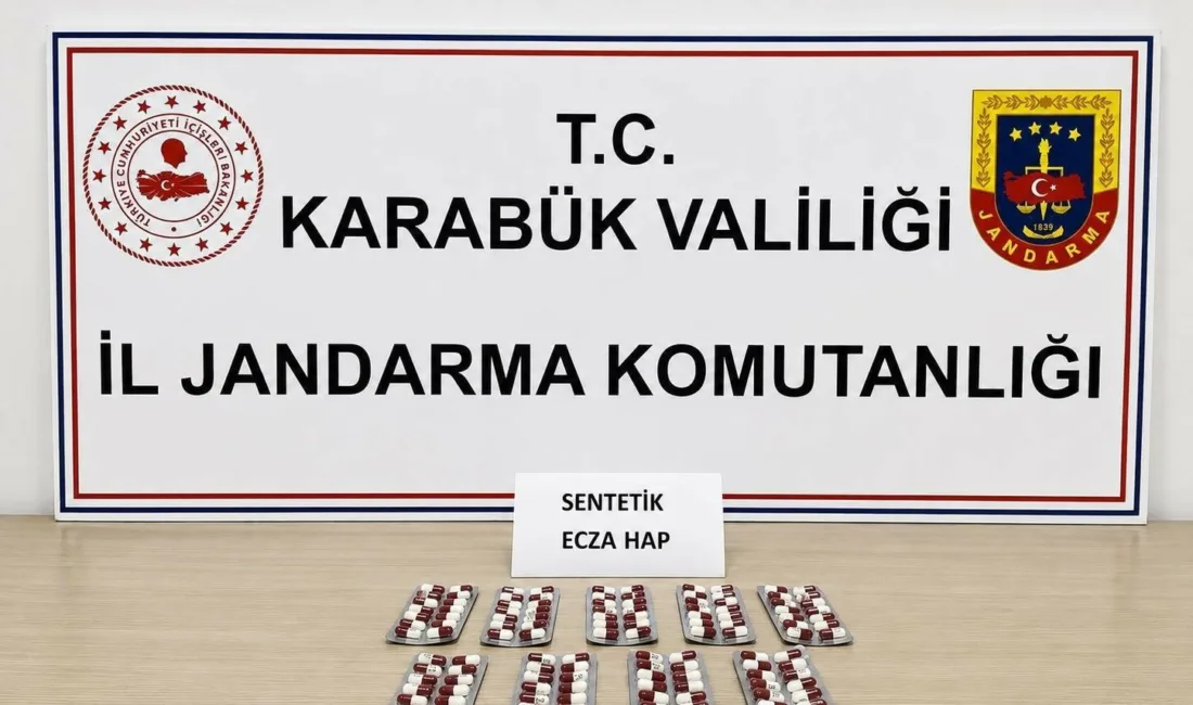 Karabük’te jandarma ekiplerince düzenlenen 6 ayrı uyuşturucu operasyonunda sentetik hap,