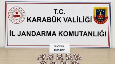Karabük’te jandarma ekiplerince düzenlenen 6 ayrı uyuşturucu operasyonunda sentetik hap,