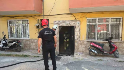 DÜZCE (İHA) – Düzce’de çocukların evcilik oynamak için fırına koydukları