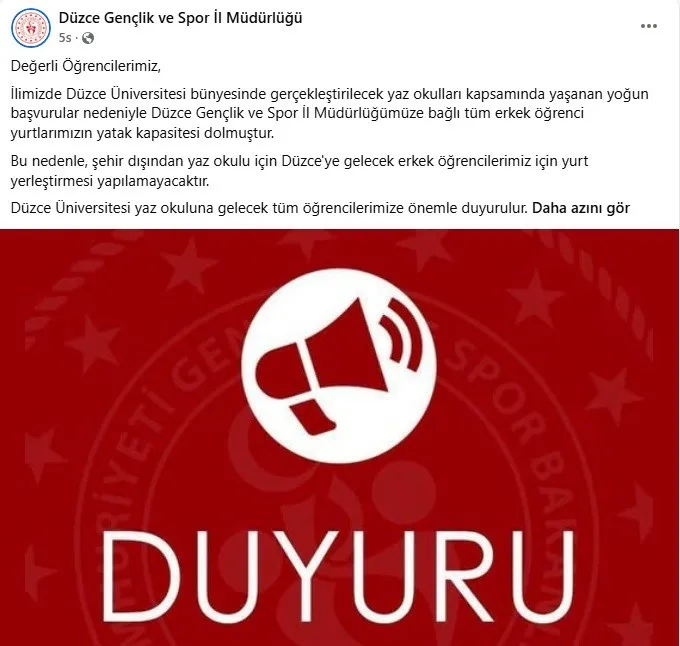 DÜZCE (İHA) – Düzce Gençlik ve Spor İl Müdürlüğü tarafından