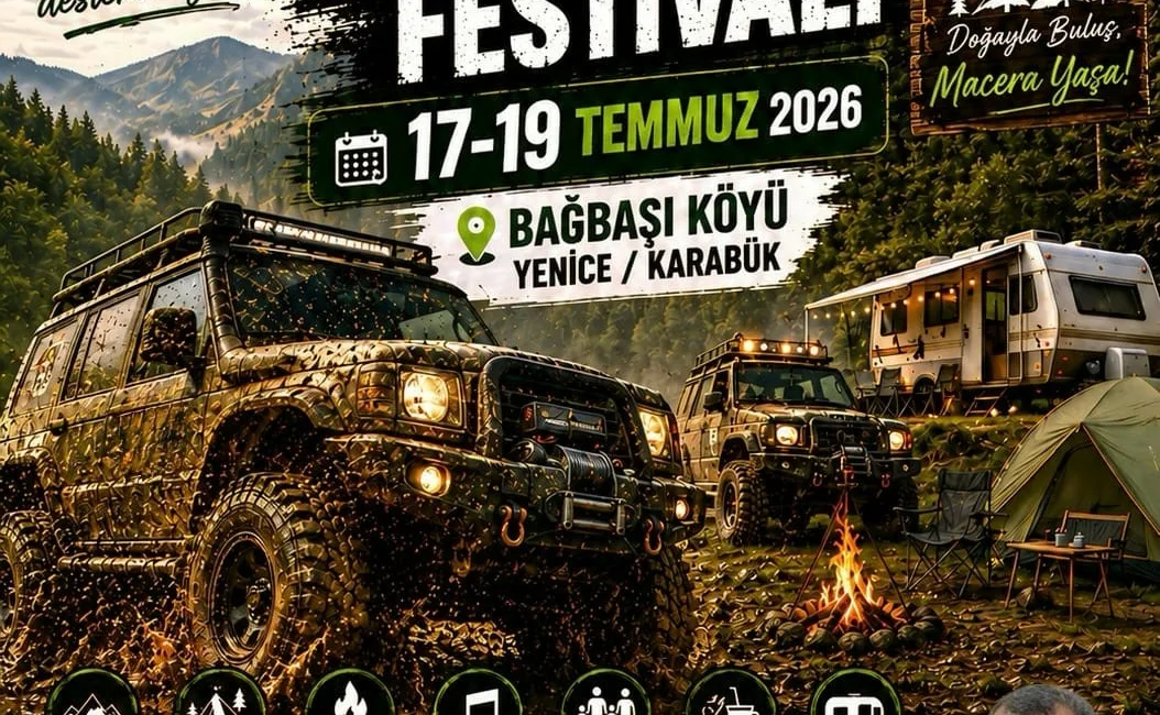 Karabük’ün Yenice ilçesinde, 17-19 Temmuz tarihlerinde 2. Yenice Off-Road Festivali