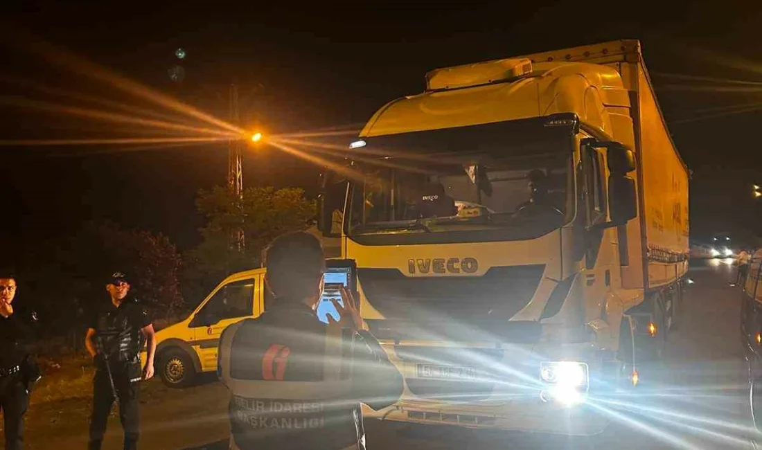 Defterdarlık Denetim Ekipleri, kentin Ankara ve İstanbul istikametindeki güzergahlarında gerçekleştirdiği